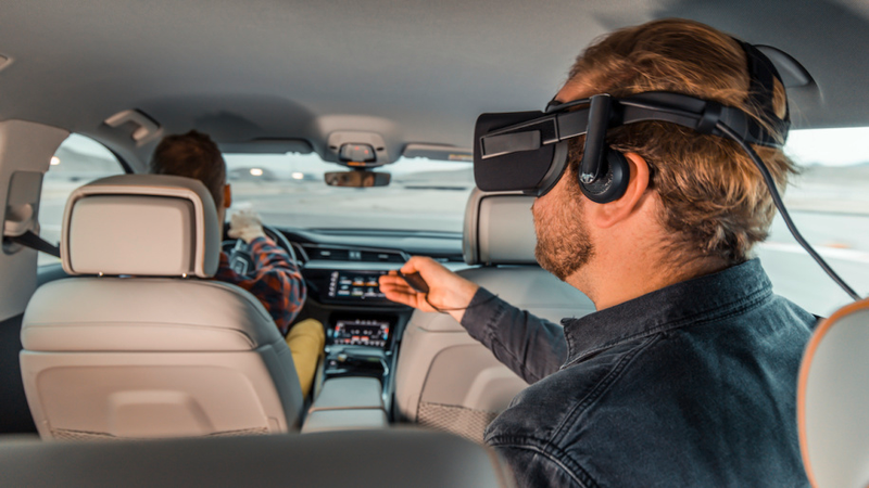Illustration for article titled Audi's Giving Backseat VR Entertainment A Try With An Avengers Game